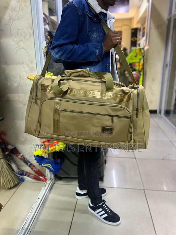 Beige Canvas Large Multi Pockets Strong Travelling Bags 1800