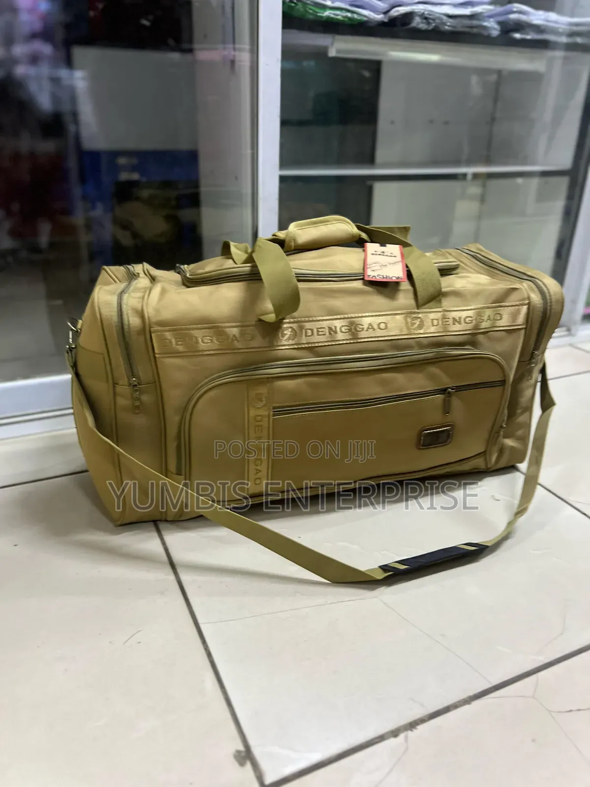 Beige Canvas Large Multi Pockets Strong Travelling Bags 1800