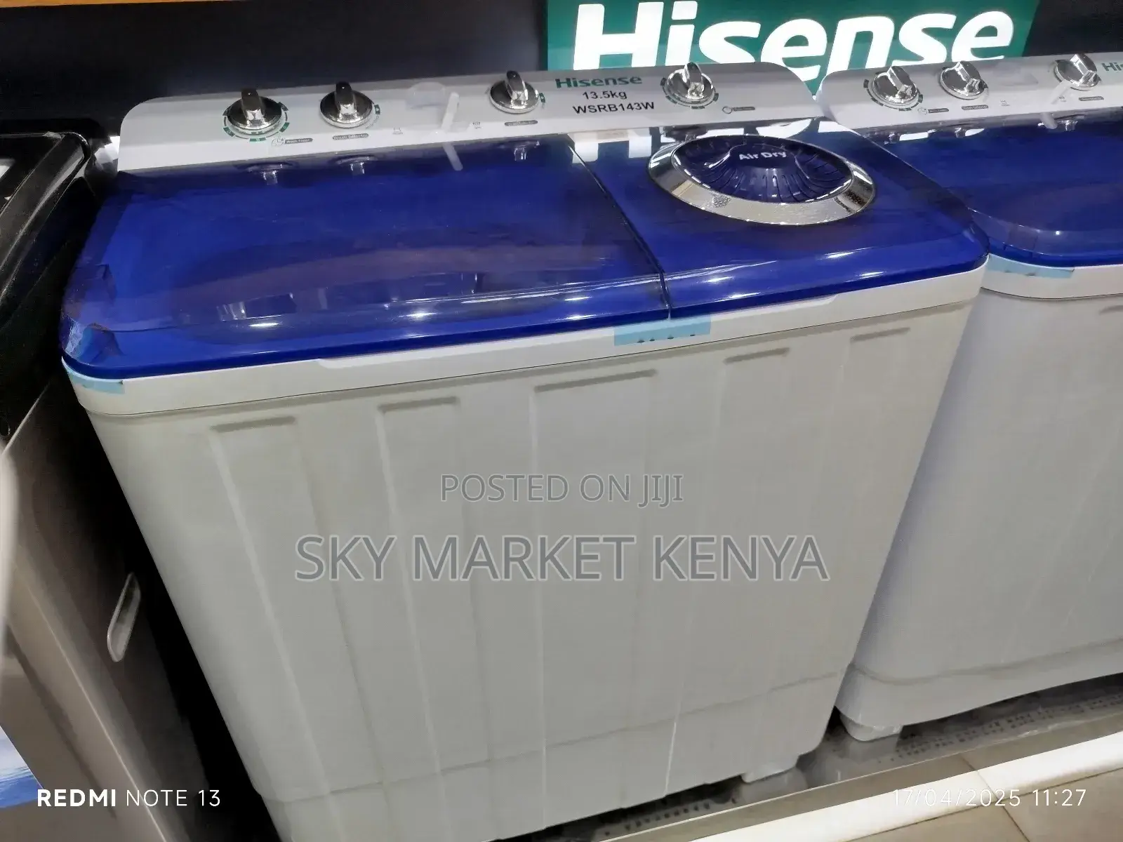 Hisense Washing Machine Wsrb143w 13.5kg
