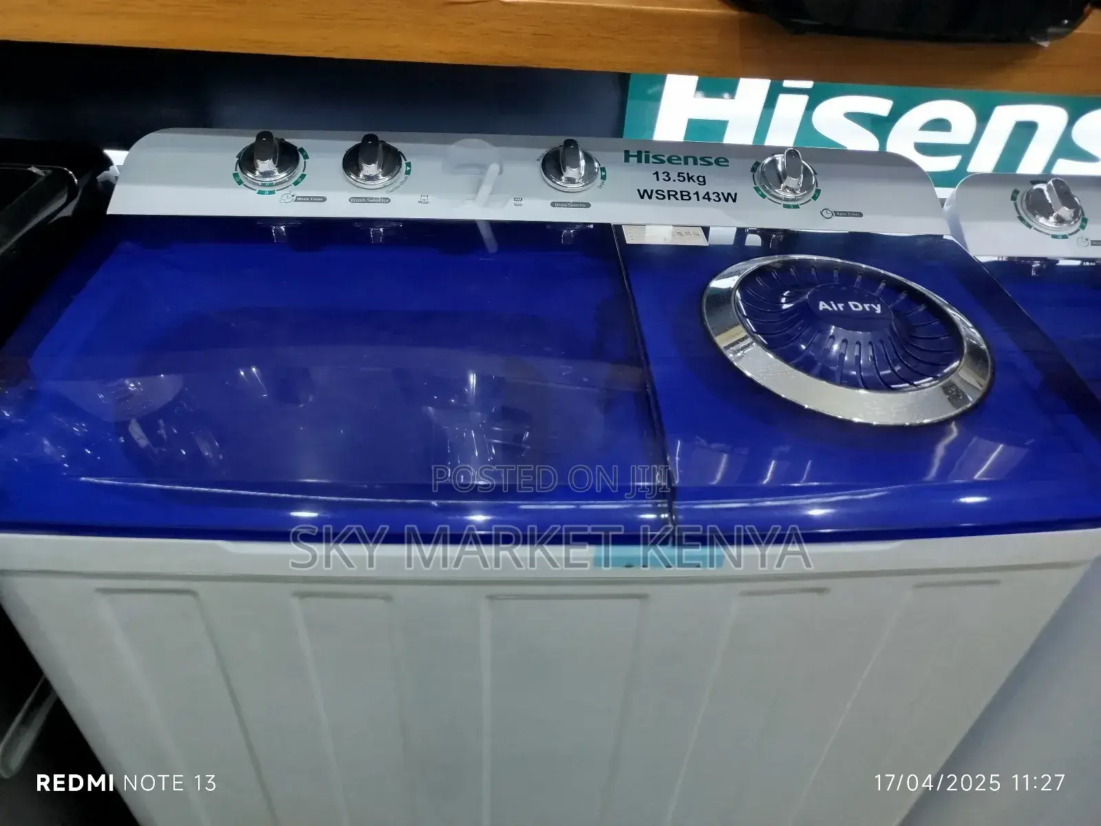 Hisense Washing Machine Wsrb143w 13.5kg