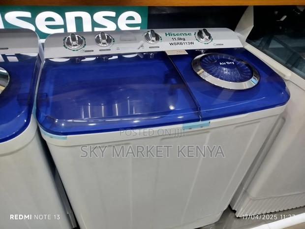 Hisense Washing Machine Wsrb113w 11kg Semi Twin Tub