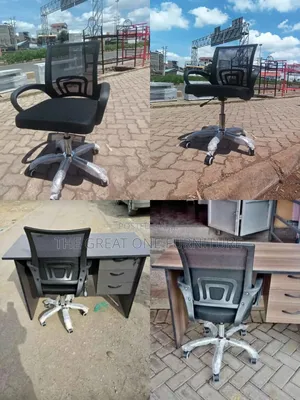 1m Office Desk With Mesh Chair Hyf4