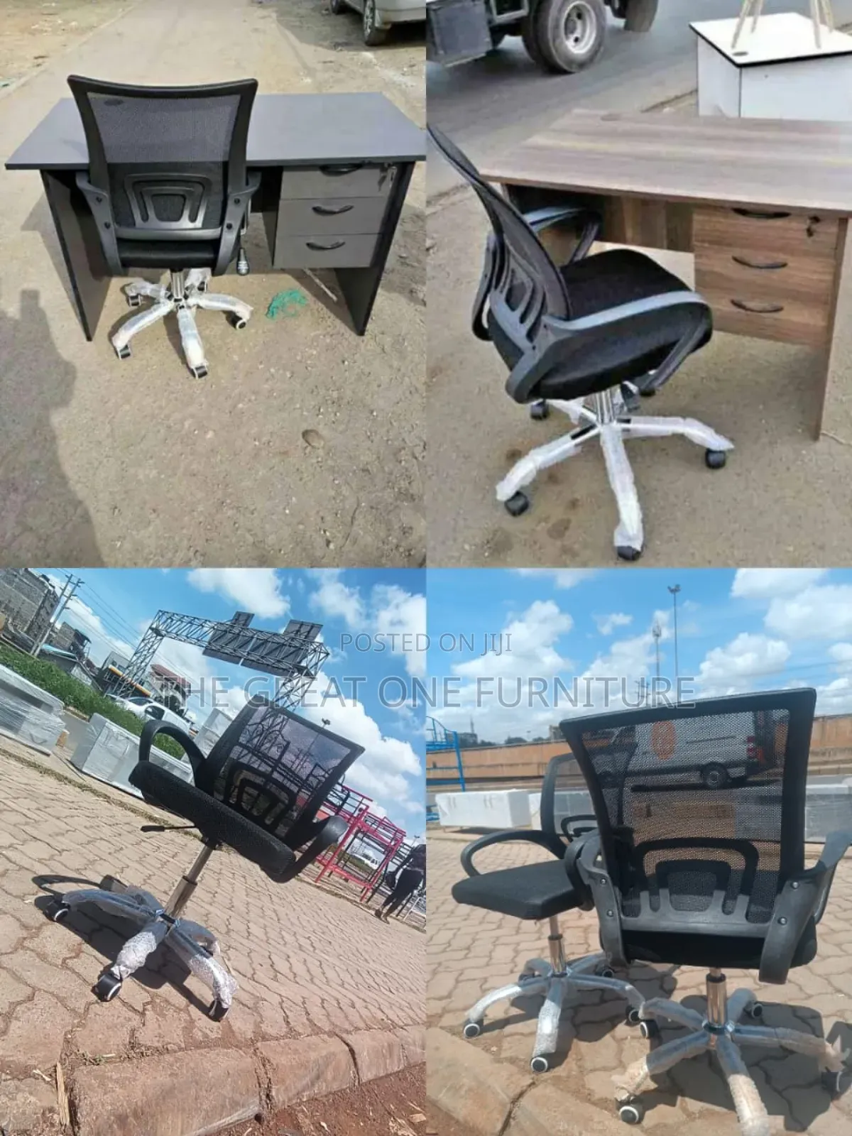 Quality 1m Office Desk With Mesh Office Chair Hf3w