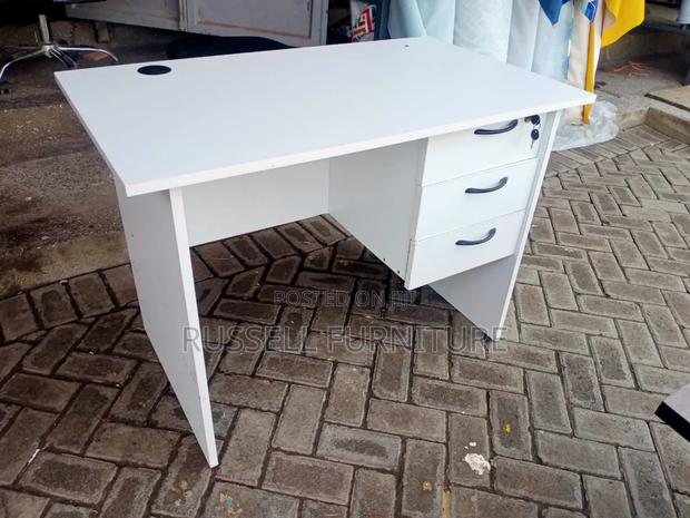 Clean White Office Desk