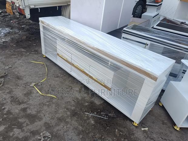 Golden White Tv Stand