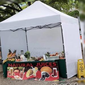 White 3*3m High-Quality Automatic Pop-Up Canopy Tent - thumbnail 2