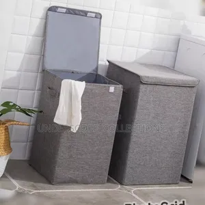 Cotton Laundry Basket With Cover