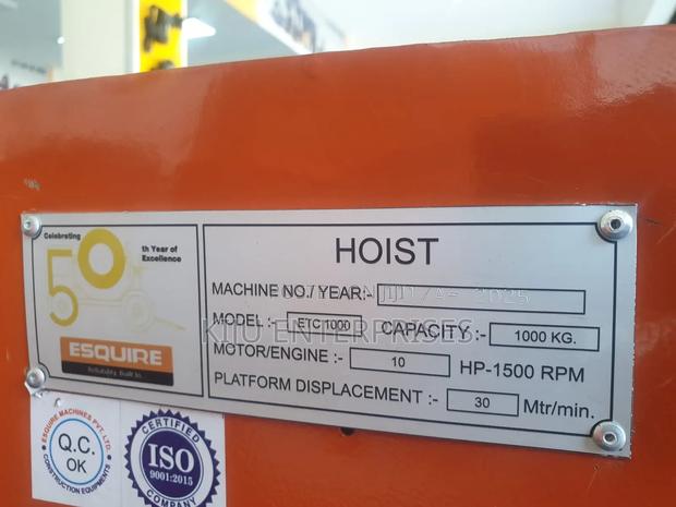Esquire Machine Concrete Hoist 1tone Machine - thumbnail 4