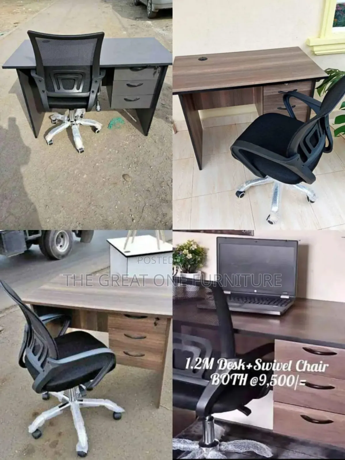 Generic 1m Office Desk With Mesh Chair Jg5vf