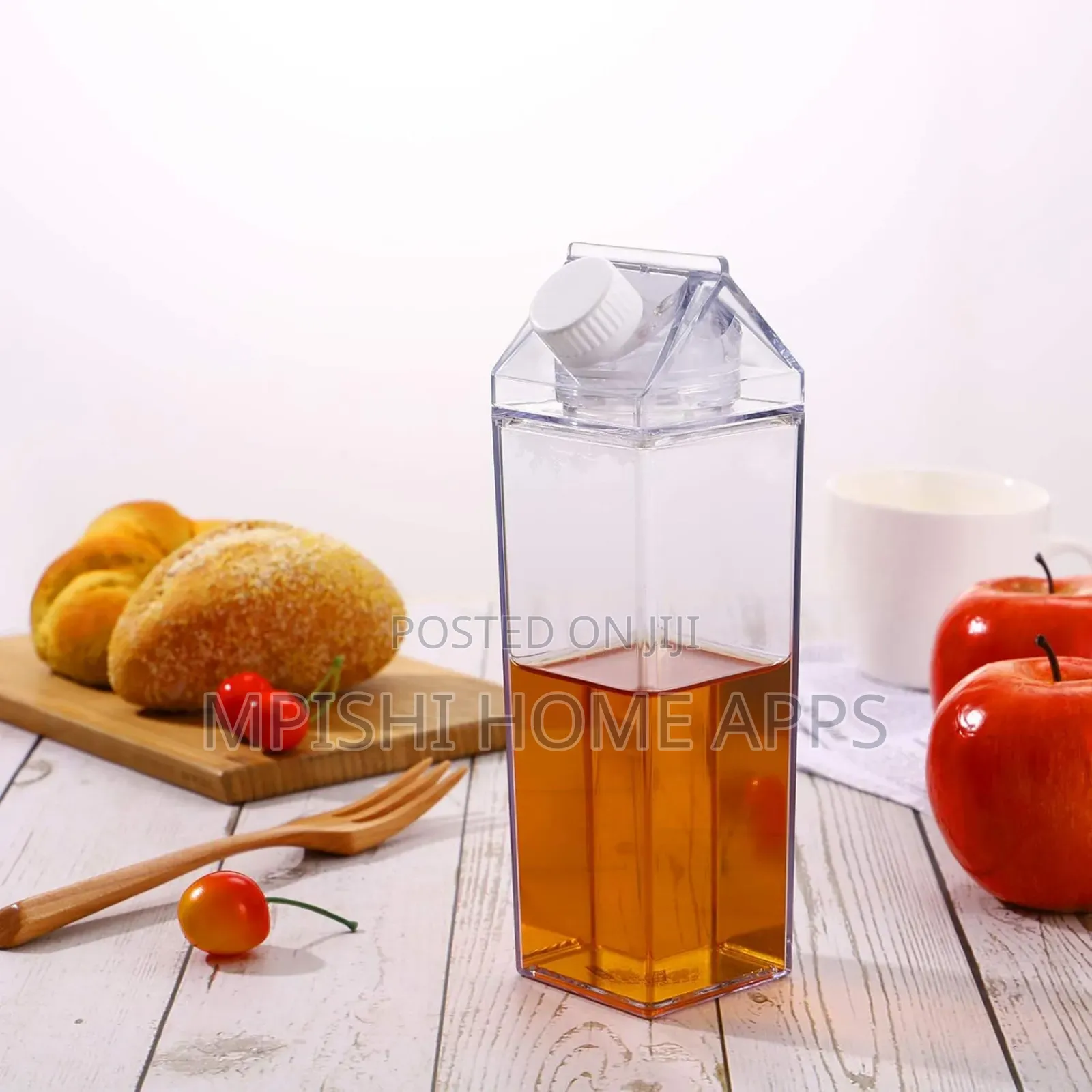 Carton Shape Water/Milk Bottle 500ml