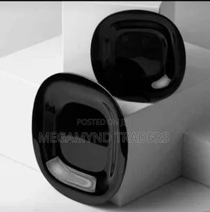 6pc Luminarc Square Black Plate/6pc Black Plate