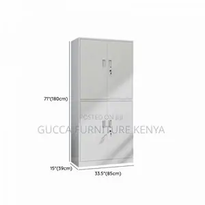 Office Cabinets:4-Door Vertical Document Storage Unit