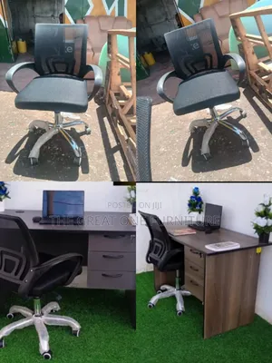 1m Office Desk With Drawers Plus Mesh Office Chair Mf3wk