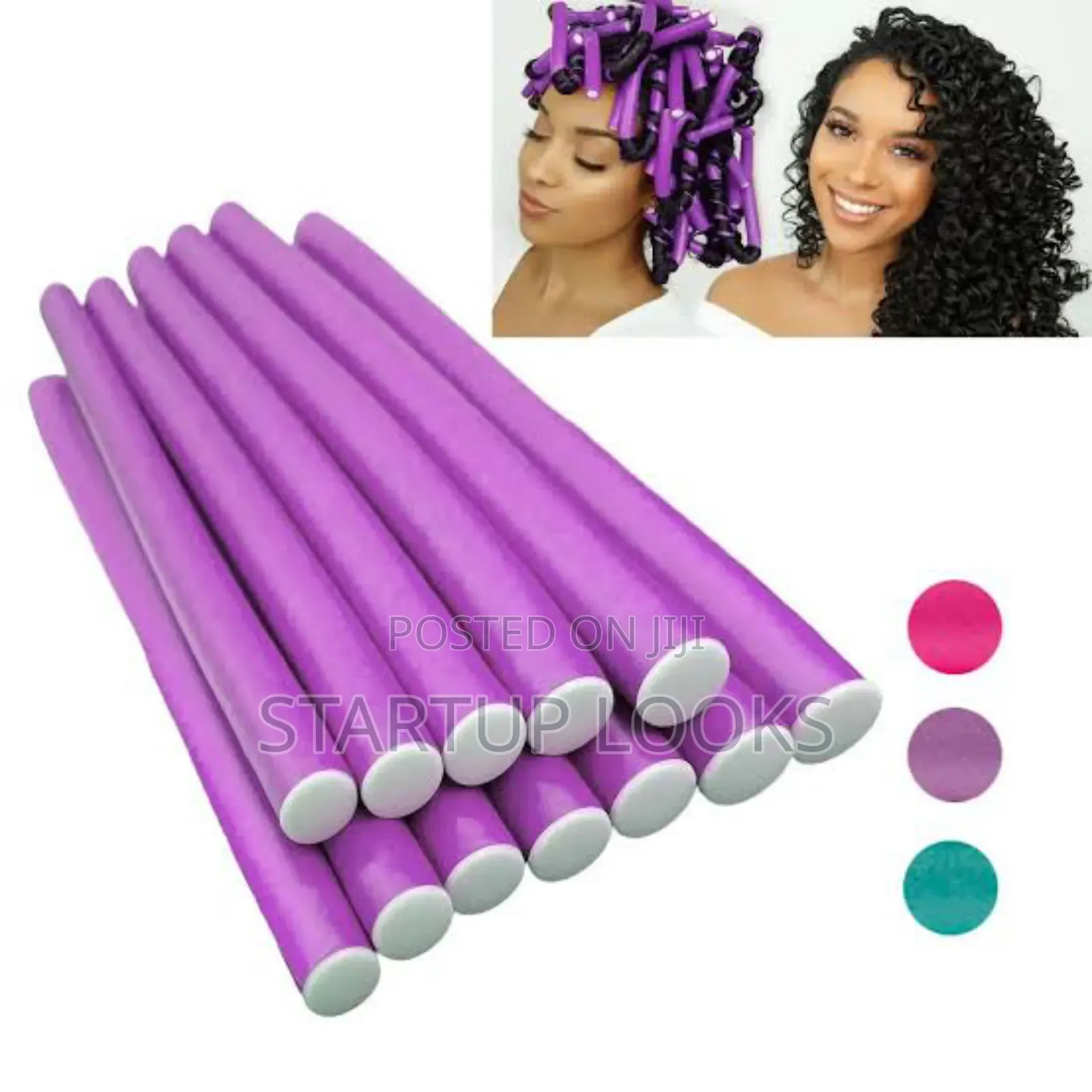 Flexi Rods Set for Women Hair + Free Tail Comb