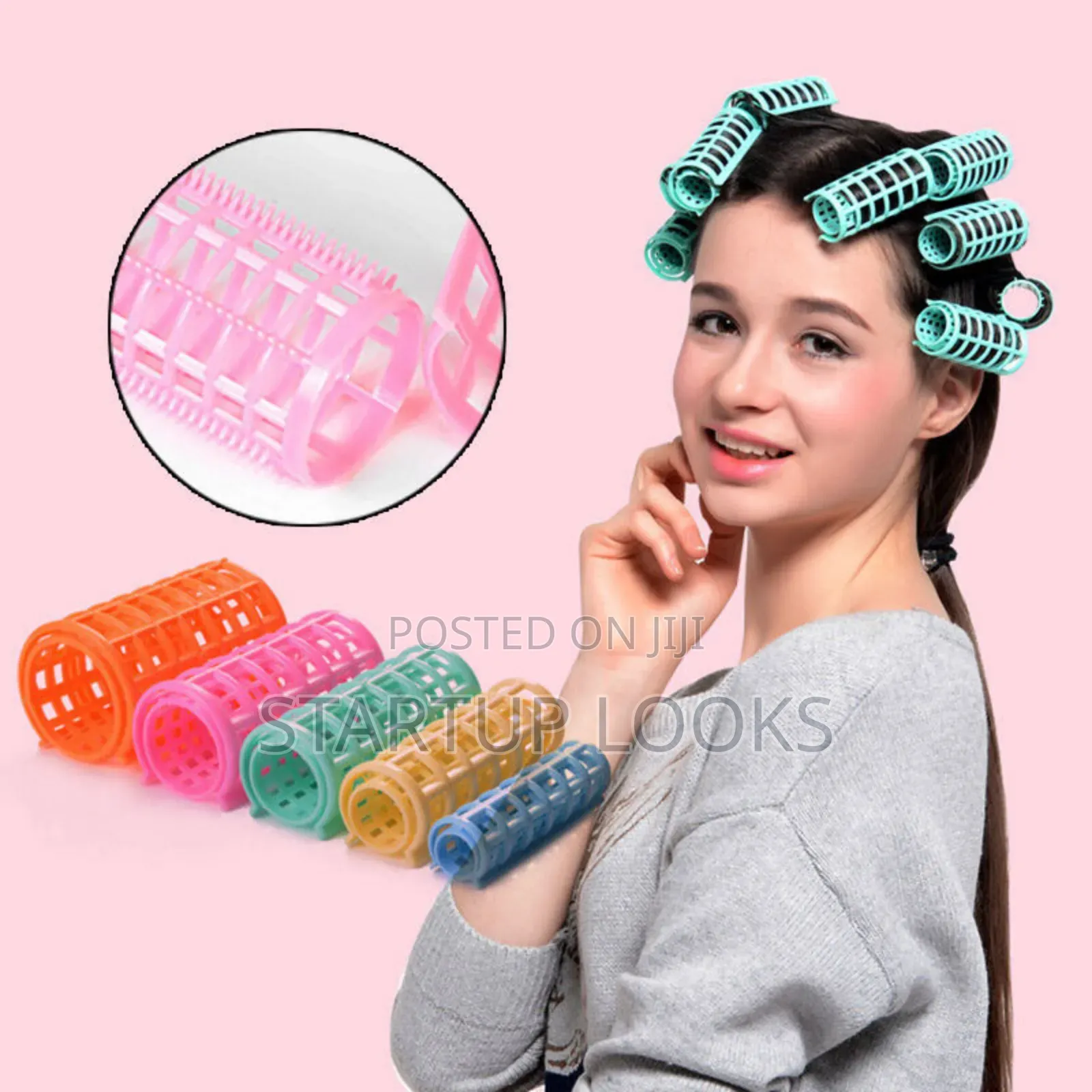 Hair Plastic Rollers + Free Ratail Comb