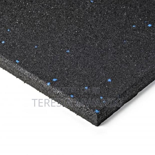 15mm Rubber  Gym Flooring - Blue  Fleck