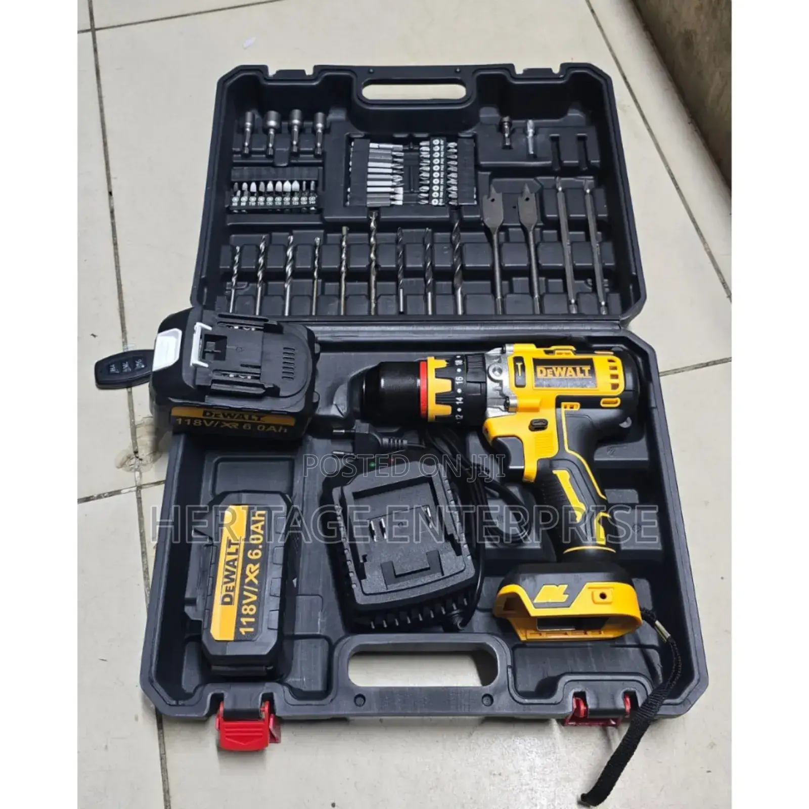 118v Dewalt Cordless Toolkit 
2 Batteries