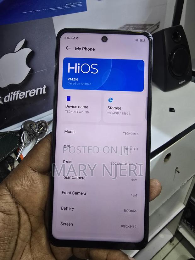 Tecno Spark 30 256 GB Black - thumbnail 4