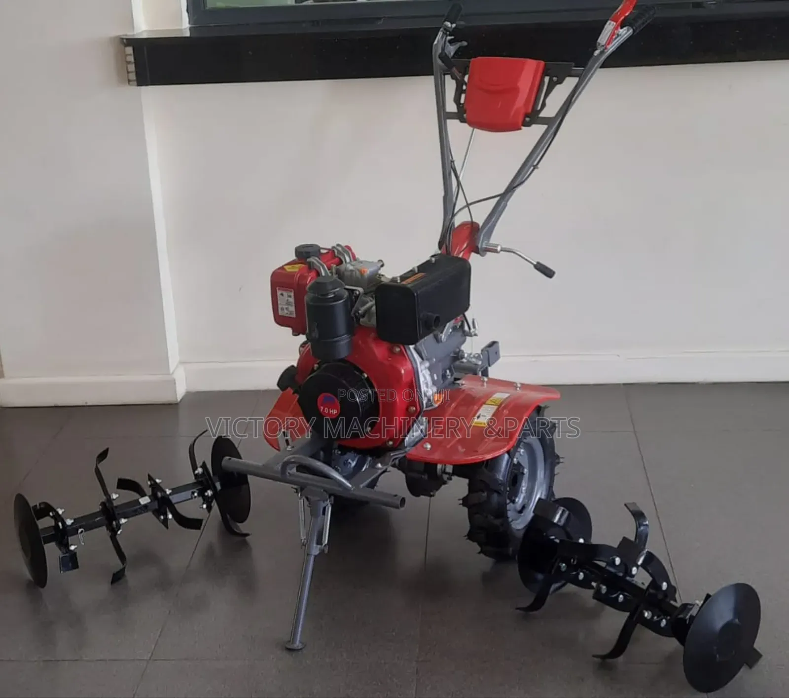 Jiadi 700d Diesel Power Tiller With Two Tillers 7.0hp