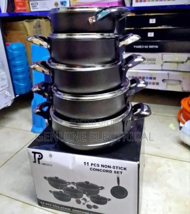 10pcs Non-Stick Concord Set With Durable Granite Exterior - main view