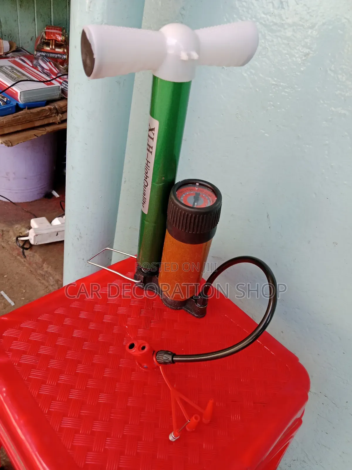 Ball ,Bike, Motorcycle Foot Pump With Gauge