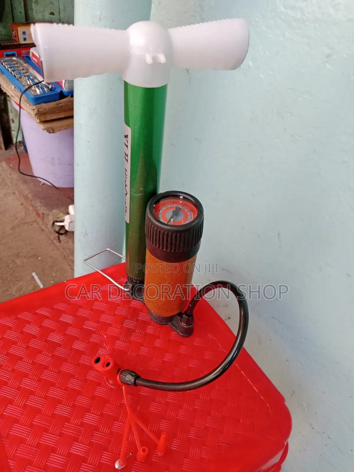 Ball ,Bike, Motorcycle Foot Pump With Gauge