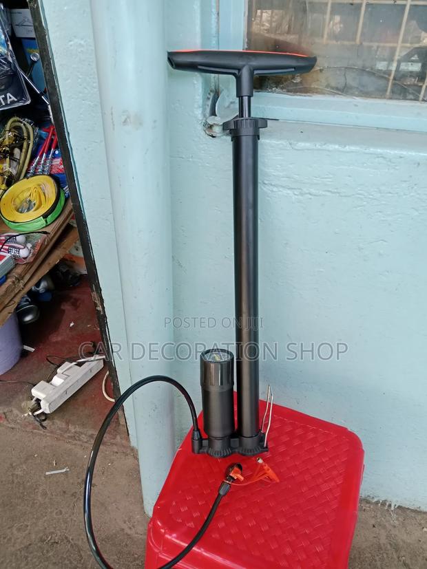 Long Tyres or Balls Foot Pump With Gauge - main view