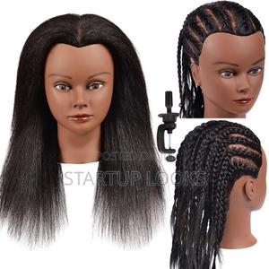 Salon Training Dummy Human Hair Black - main view
