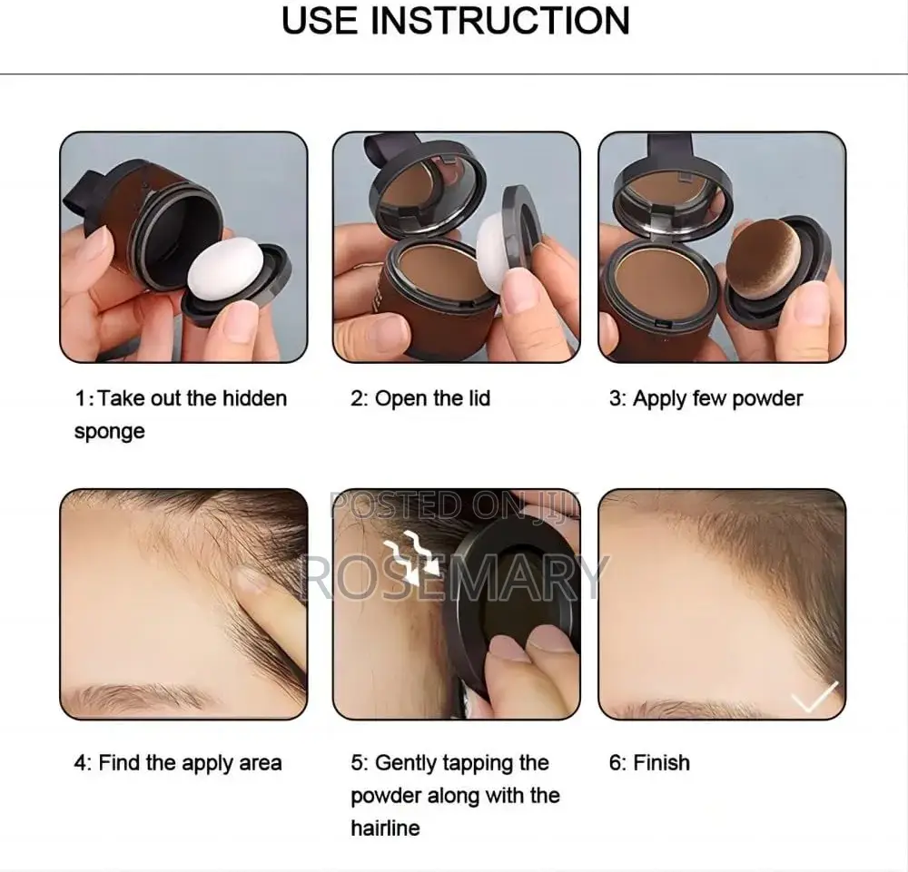 Veronni Hairline Shadow Powder ( Medium Brown and Black)