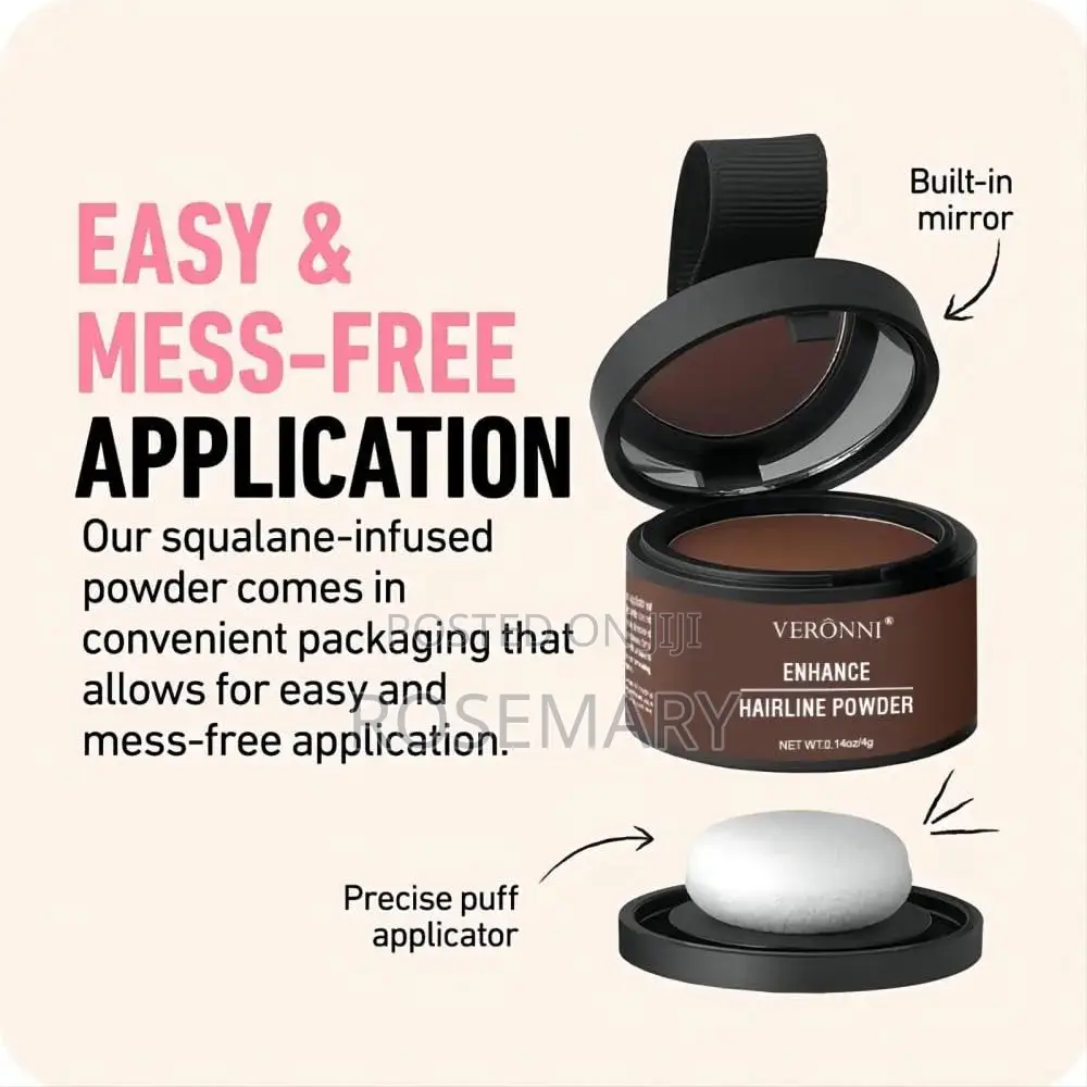 Veronni Hairline Shadow Powder ( Medium Brown and Black)