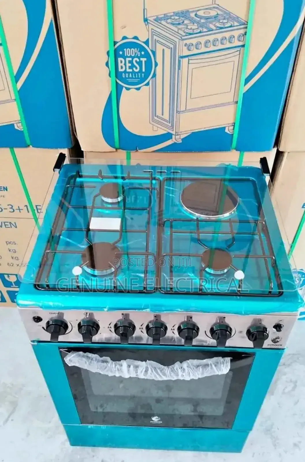 60*65 Euroken 3+1 Free Standing Cooker Auto Ignation