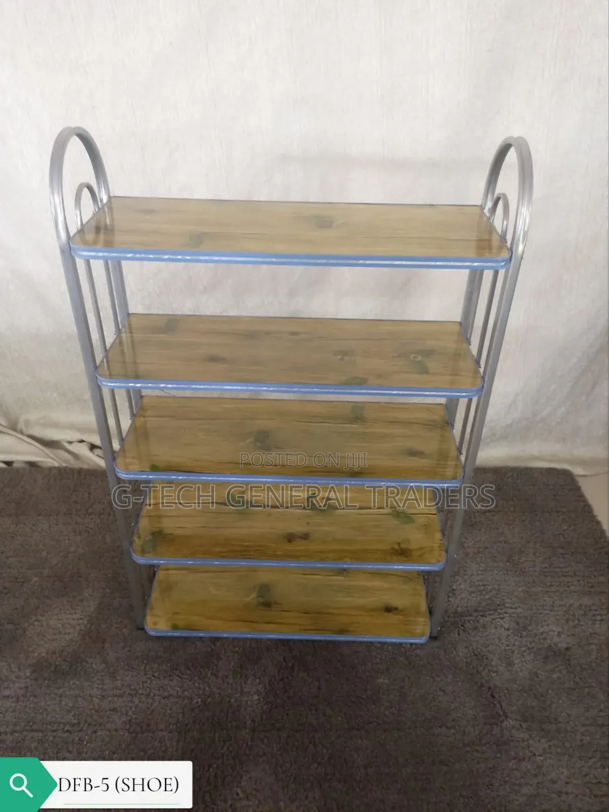 Imported Heavy Duty 5 Tier Wooden Shoerack