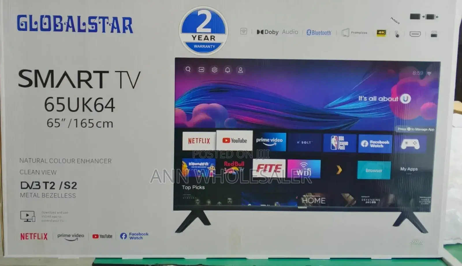 Globalstar 65 Inches Smart Android Uhd Digital Tv
