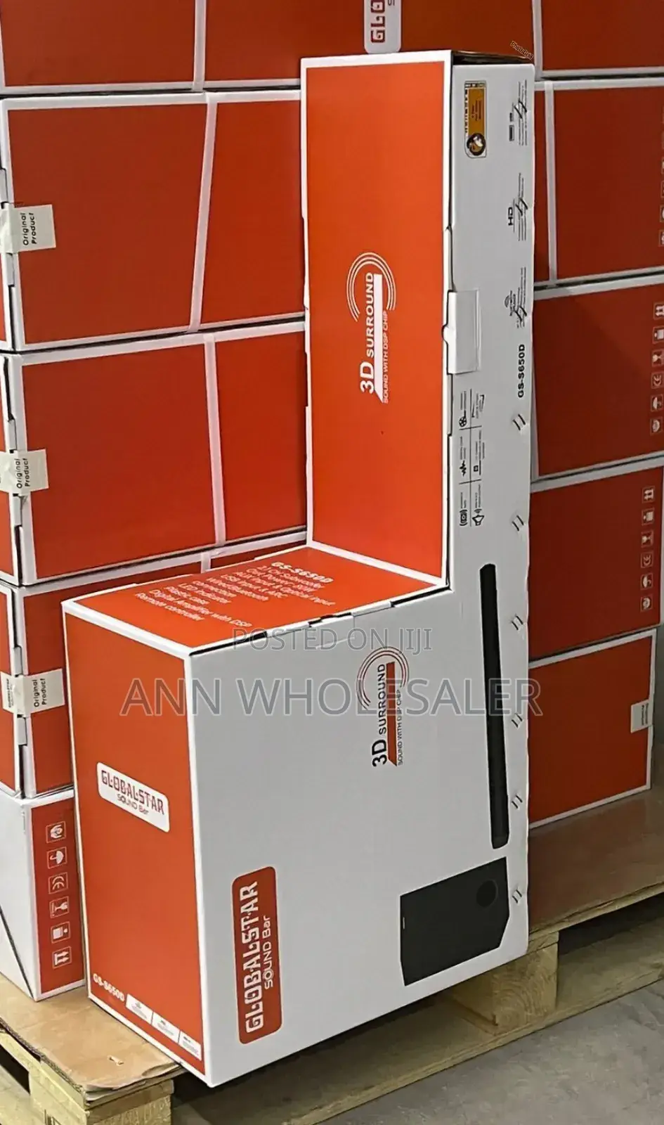 With Warranty Globalstar Sound Bar 3 D Sound