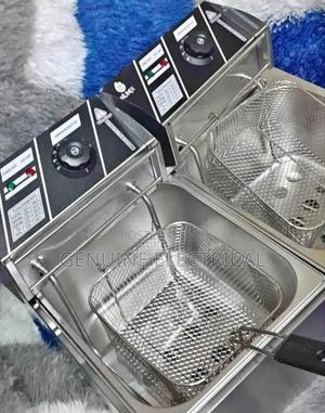 Fryer, Nunix Double Commercial Deep Fryer 12l - thumbnail 2