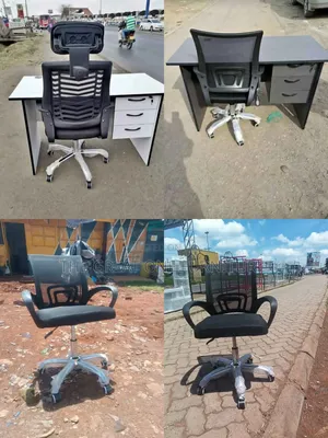 1m Office Desk Unique Lockable With Mesh Chair Qh5tf