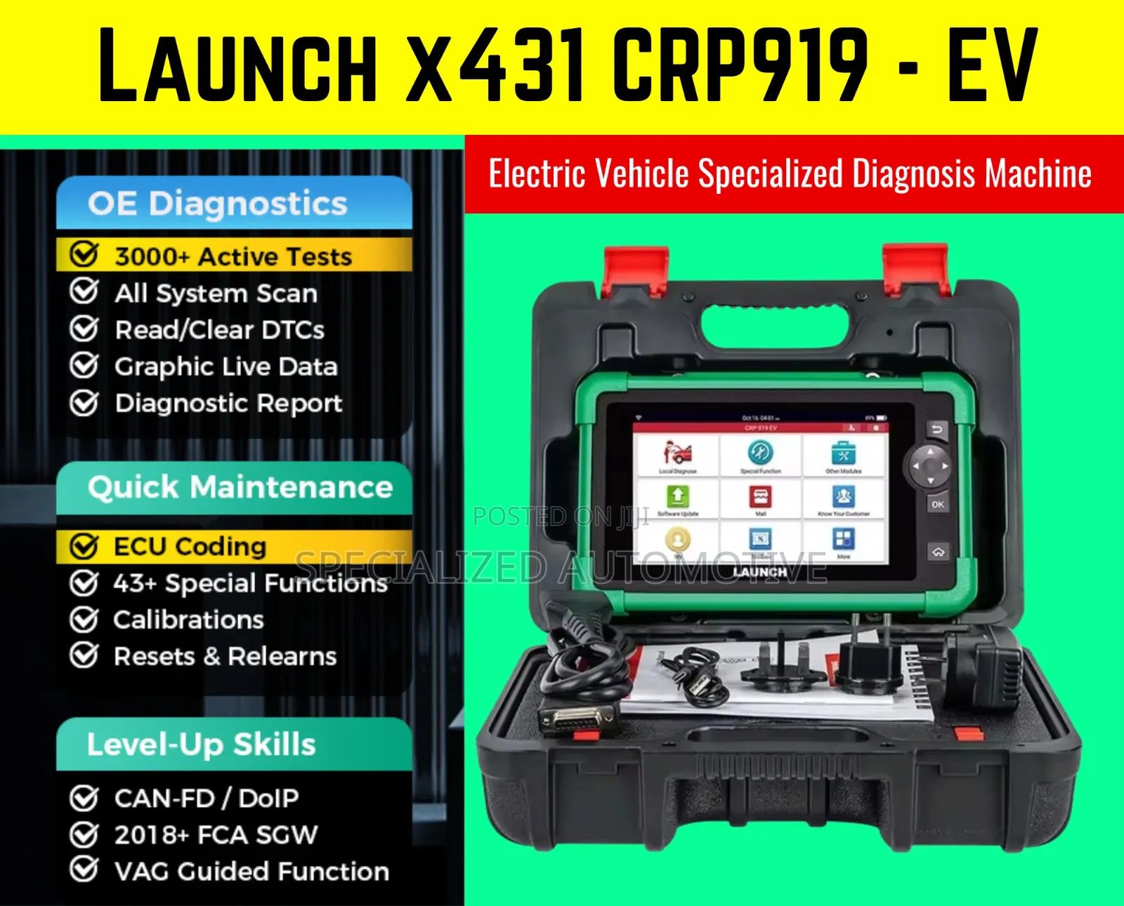 Launch X431 Crp919ev Electric Vehicle Diagnosis Machine