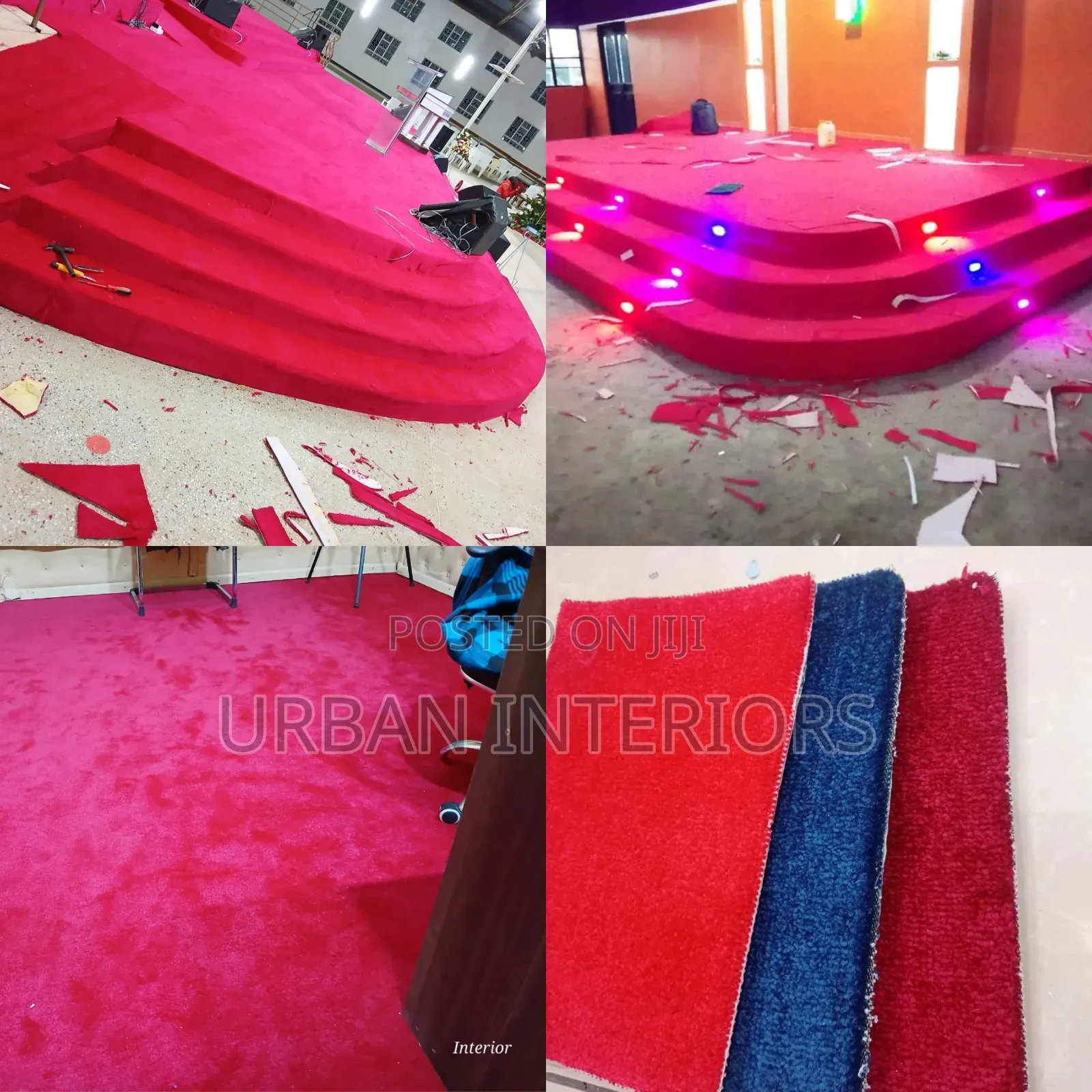Red Altar Carpets Red Altar Carpets 4mm Thickness