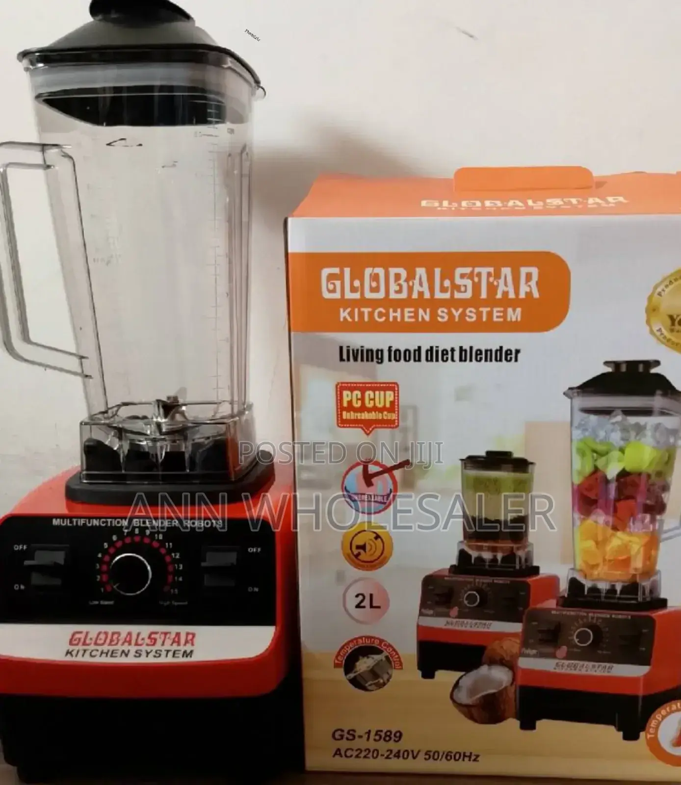 With Warranty 2 in 1 Globalstar Commercial Blender G/7