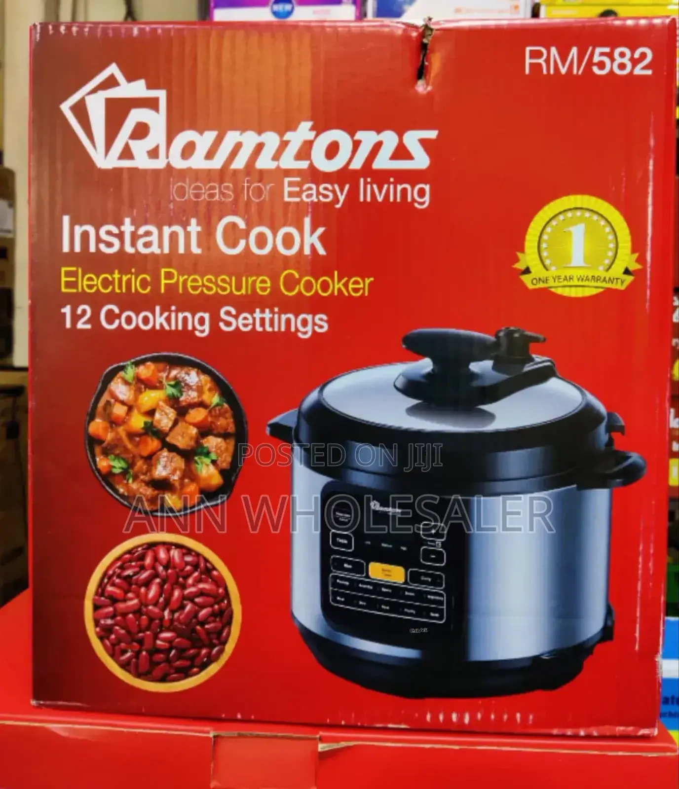 Pressure Cooker - Ramtons- 6 Litress - Electric - P/7