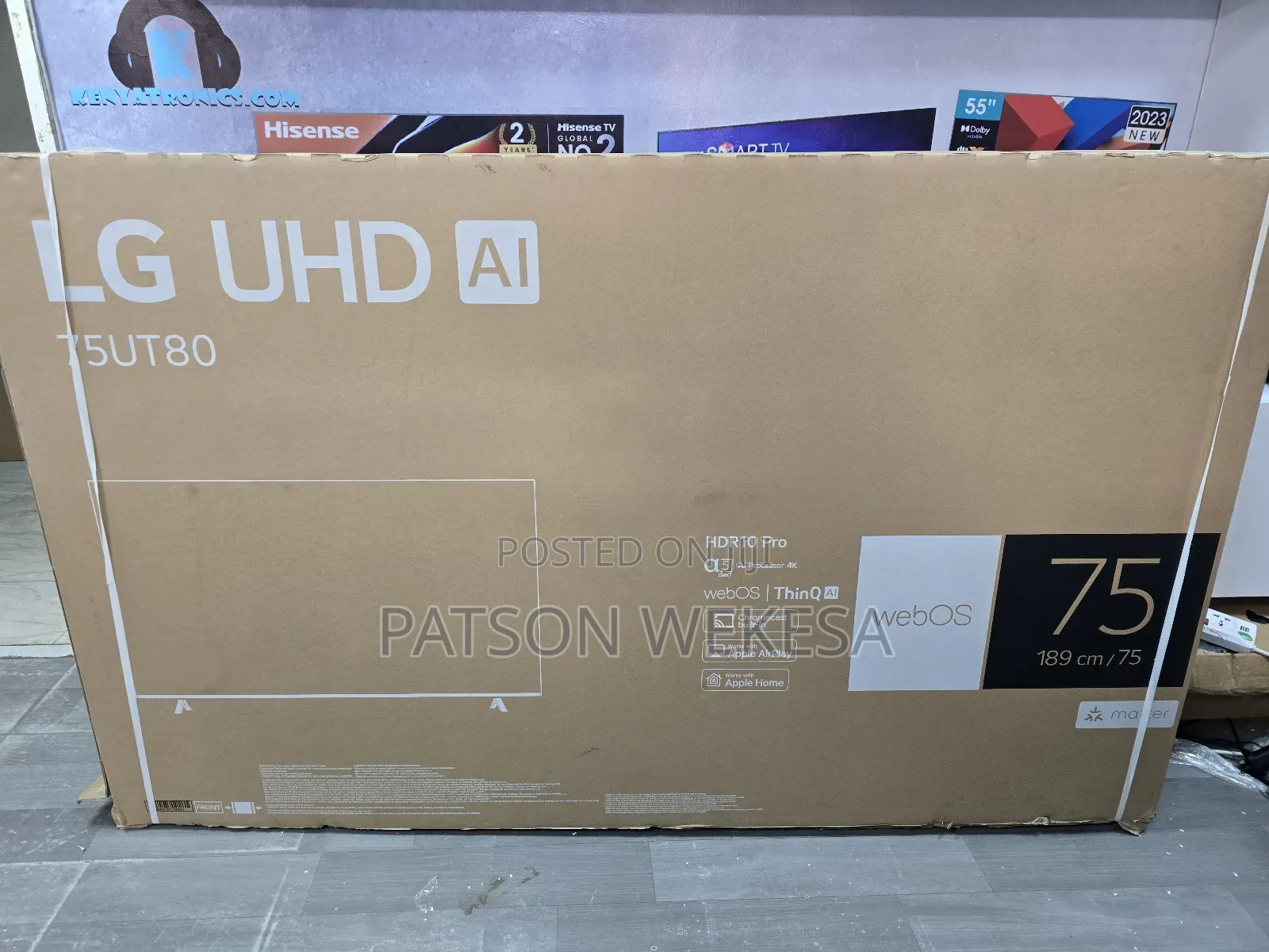 Lg 75 Inch 75ut80 Smart Webos Ai Thinkq Tv
