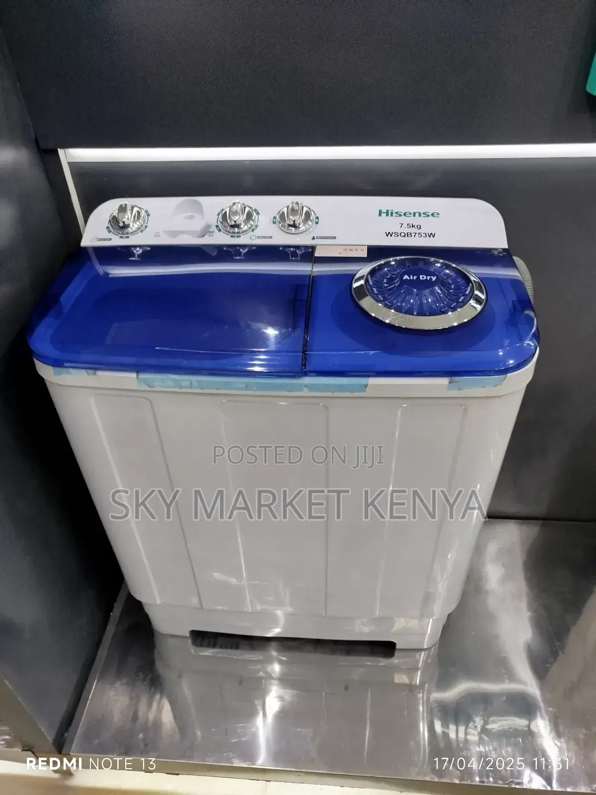 Hisense Washing Machine 7kg Twin Tub Semi Automatic