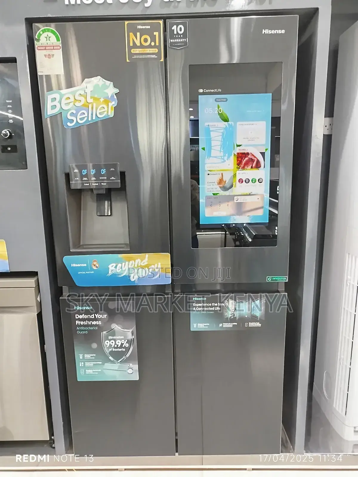 Hisense 522 Liters Ref522dr French Door Fridge,4 Door