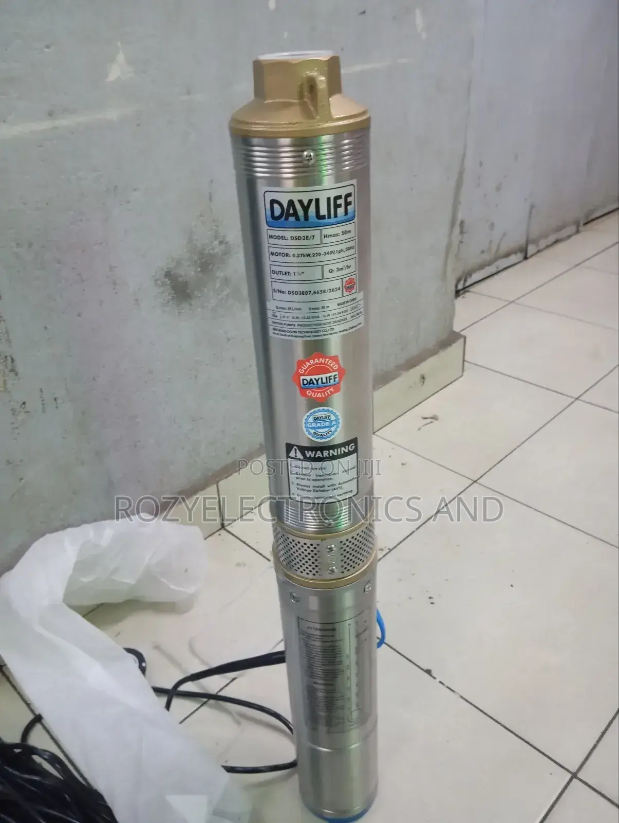 Dayliff Submasible Pump 50 M Head