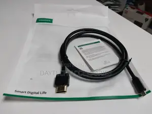 Ugreen Micro Hdmi to Hdmi Cable Male to Male Black 1m