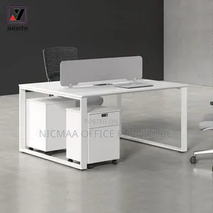 White Minimalist 2-Way Workstation