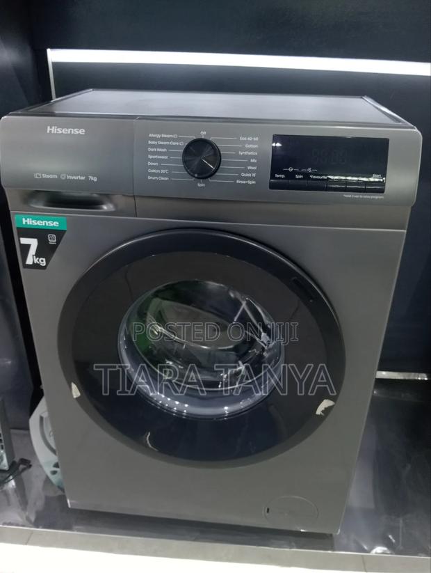 Hisense 7kg Front Load Washing Machine Wfqp7012evmt - main view