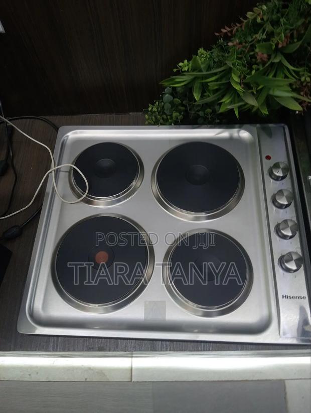 Hisense 4 Electric H60stes Electric Hob Silver - main view