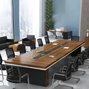 Office Tables:Modern Wood Long 3 Meter Conference Table