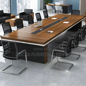 Office Tables:Modern Wood Long 3 Meter Conference Table